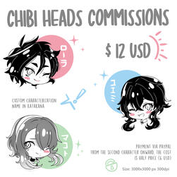 Chibi Heads Commissions